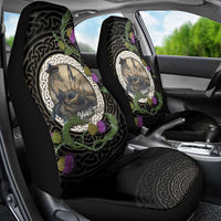 Personalised Loch Ness Monster Scotland Car Seat Cover Nessie Bagpipe Scottish Thistle Celtic Knot