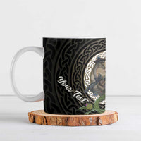 Personalised Loch Ness Monster Scotland Ceramic Mug Nessie Bagpipe Scottish Thistle Celtic Knot
