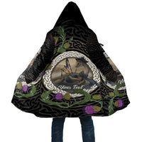 Personalised Loch Ness Monster Scotland Cloak Nessie Bagpipe Scottish Thistle Celtic Knot