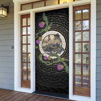 Personalised Loch Ness Monster Scotland Door Cover Nessie Bagpipe Scottish Thistle Celtic Knot