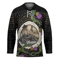 Personalised Loch Ness Monster Scotland Hockey Jersey Nessie Bagpipe Scottish Thistle Celtic Knot