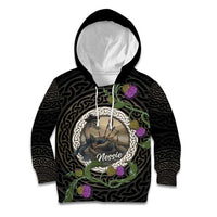Personalised Loch Ness Monster Scotland Kid Hoodie Nessie Bagpipe Scottish Thistle Celtic Knot