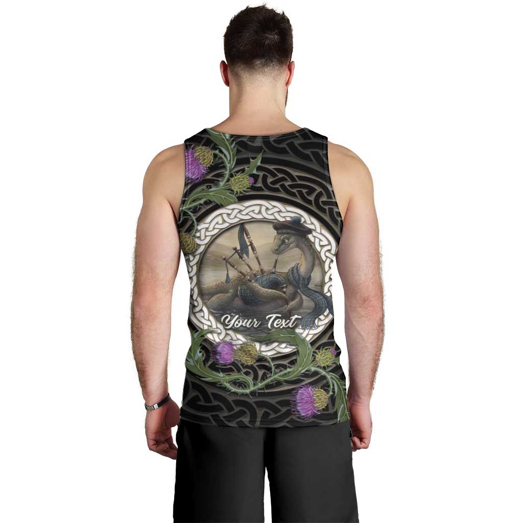 Personalised Loch Ness Monster Scotland Men Tank Top Nessie Bagpipe Scottish Thistle Celtic Knot