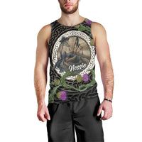 Personalised Loch Ness Monster Scotland Men Tank Top Nessie Bagpipe Scottish Thistle Celtic Knot
