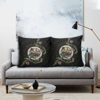 Personalised Loch Ness Monster Scotland Pillow Cover Nessie Bagpipe Scottish Thistle Celtic Knot