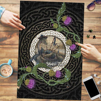 Personalised Loch Ness Monster Scotland Puzzle Nessie Bagpipe Scottish Thistle Celtic Knot