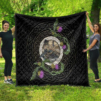 Personalised Loch Ness Monster Scotland Quilt Nessie Bagpipe Scottish Thistle Celtic Knot