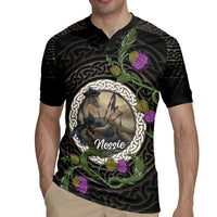 Personalised Loch Ness Monster Scotland Rugby Jersey Nessie Bagpipe Scottish Thistle Celtic Knot