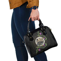 Personalised Loch Ness Monster Scotland Shoulder Handbag Nessie Bagpipe Scottish Thistle Celtic Knot