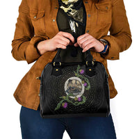 Personalised Loch Ness Monster Scotland Shoulder Handbag Nessie Bagpipe Scottish Thistle Celtic Knot