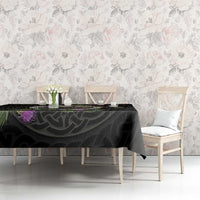 Personalised Loch Ness Monster Scotland Tablecloth Nessie Bagpipe Scottish Thistle Celtic Knot