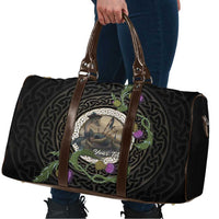 Personalised Loch Ness Monster Scotland Travel Bag Nessie Bagpipe Scottish Thistle Celtic Knot