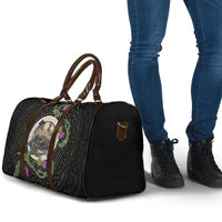 Personalised Loch Ness Monster Scotland Travel Bag Nessie Bagpipe Scottish Thistle Celtic Knot