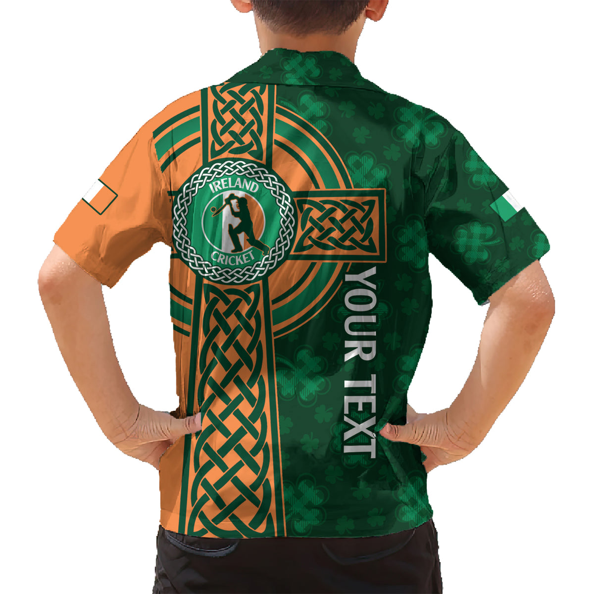 Custom Ireland Cricket Hawaiian Shirt 2024 Celtic Shamrock Go Champions - Wonder Print Shop