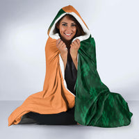 Custom Ireland Cricket Hooded Blanket 2024 Celtic Shamrock Go Champions