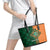 Custom Ireland Cricket Leather Tote Bag 2024 Celtic Shamrock Go Champions