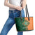 Custom Ireland Cricket Leather Tote Bag 2024 Celtic Shamrock Go Champions