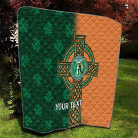 Custom Ireland Cricket Quilt 2024 Celtic Shamrock Go Champions - Wonder Print Shop