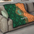 Custom Ireland Cricket Quilt 2024 Celtic Shamrock Go Champions - Wonder Print Shop