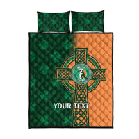 Custom Ireland Cricket Quilt Bed Set 2024 Celtic Shamrock Go Champions - Wonder Print Shop