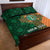 Custom Ireland Cricket Quilt Bed Set 2024 Celtic Shamrock Go Champions