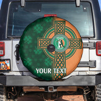 Custom Ireland Cricket Spare Tire Cover 2024 Celtic Shamrock Go Champions - Wonder Print Shop
