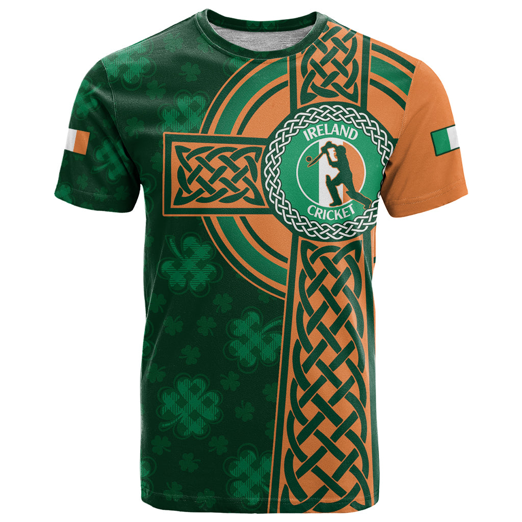 Custom Ireland Cricket T Shirt 2024 Celtic Shamrock Go Champions