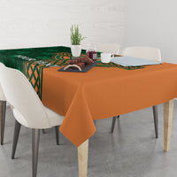 Custom Ireland Cricket Tablecloth 2024 Celtic Shamrock Go Champions - Wonder Print Shop