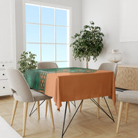 Custom Ireland Cricket Tablecloth 2024 Celtic Shamrock Go Champions - Wonder Print Shop