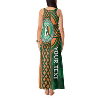 Custom Ireland Cricket Tank Maxi Dress 2024 Celtic Shamrock Go Champions - Wonder Print Shop