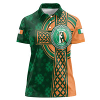 Custom Ireland Cricket Women Polo Shirt 2024 Celtic Shamrock Go Champions - Wonder Print Shop