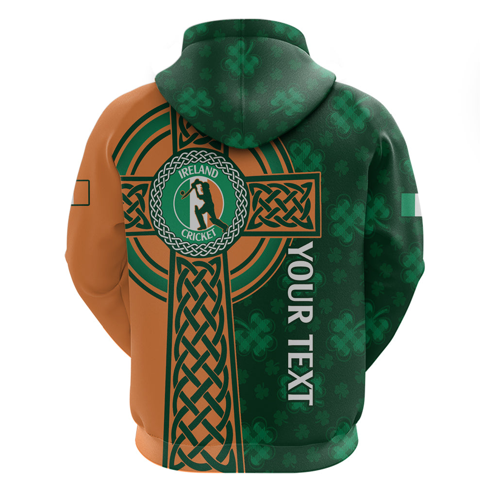 Custom Ireland Cricket Zip Hoodie 2024 Celtic Shamrock Go Champions - Wonder Print Shop