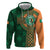 Custom Ireland Cricket Zip Hoodie 2024 Celtic Shamrock Go Champions - Wonder Print Shop