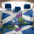Custom Scotland Cricket Back Car Seat Cover 2024 Scottish Thistle Flag Style - Wonder Print Shop