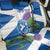 Custom Scotland Cricket Back Car Seat Cover 2024 Scottish Thistle Flag Style - Wonder Print Shop