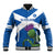 Custom Scotland Cricket Baseball Jacket 2024 Scottish Thistle Flag Style - Wonder Print Shop