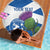 Custom Scotland Cricket Beach Blanket 2024 Scottish Thistle Flag Style - Wonder Print Shop