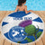 Custom Scotland Cricket Beach Blanket 2024 Scottish Thistle Flag Style - Wonder Print Shop