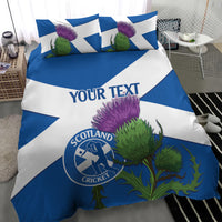 Custom Scotland Cricket Bedding Set 2024 Scottish Thistle Flag Style - Wonder Print Shop