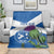 Custom Scotland Cricket Blanket 2024 Scottish Thistle Flag Style