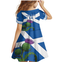 Custom Scotland Cricket Family Matching Mermaid Dress and Hawaiian Shirt 2024 Scottish Thistle Flag Style - Wonder Print Shop