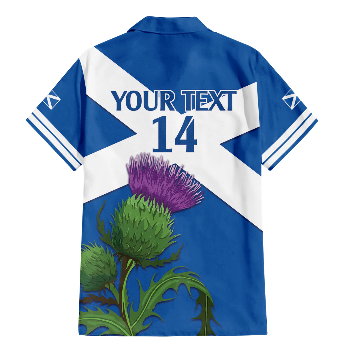 Custom Scotland Cricket Family Matching Mermaid Dress and Hawaiian Shirt 2024 Scottish Thistle Flag Style - Wonder Print Shop