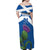 Custom Scotland Cricket Family Matching Off Shoulder Maxi Dress and Hawaiian Shirt 2024 Scottish Thistle Flag Style - Wonder Print Shop