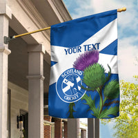 Custom Scotland Cricket Garden Flag 2024 Scottish Thistle Flag Style - Wonder Print Shop