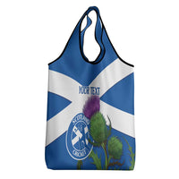 Custom Scotland Cricket Grocery Bag Scottish Thistle Flag Style