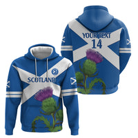 Custom Scotland Cricket Hoodie 2024 Scottish Thistle Flag Style - Wonder Print Shop