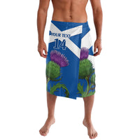 Custom Scotland Cricket Lavalava 2024 Scottish Thistle Flag Style - Wonder Print Shop