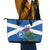 Custom Scotland Cricket Leather Tote Bag 2024 Scottish Thistle Flag Style