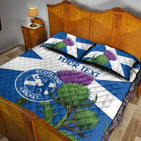 Custom Scotland Cricket Quilt Bed Set 2024 Scottish Thistle Flag Style - Wonder Print Shop