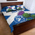 Custom Scotland Cricket Quilt Bed Set 2024 Scottish Thistle Flag Style